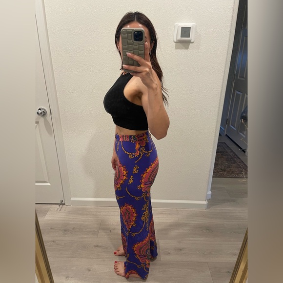 Gucci | Silk Wide Leg Trouser Pant Size: 2 - Picture 3 of 12